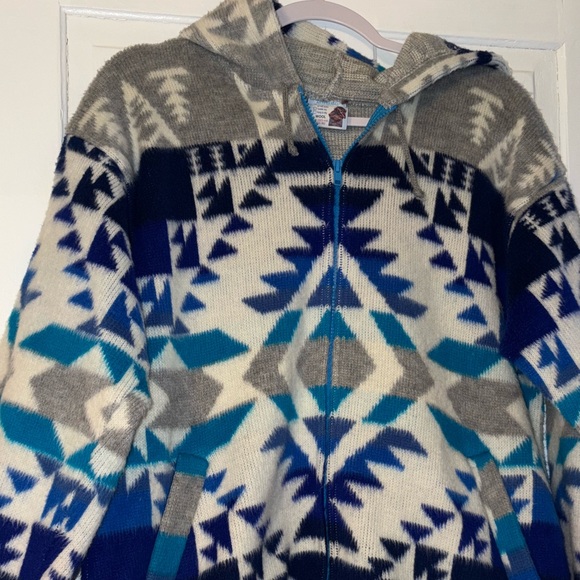Patterned Wool Zip-up Jacket - Picture 2 of 8